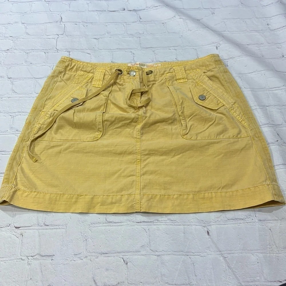 J.CREW broken in chino Classic Twill cargo pocket skirt Y2K vintage size 10 GUC